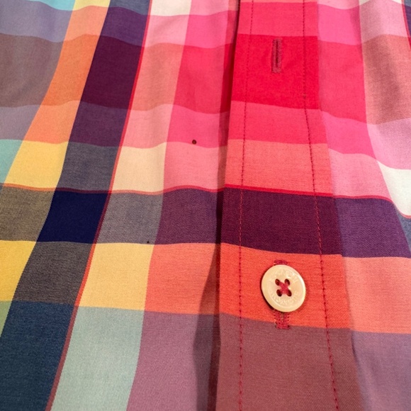 Bugatchi Red Flannel Pattern Button Down - Picture 4 of 5